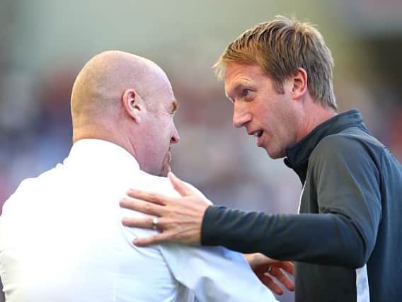 Burnley manager Sean Dyche and Brighton head coach Graham Potter