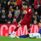 Adam Lallana in FA Cup action against Everton earlier this year SUS-200727-110031001