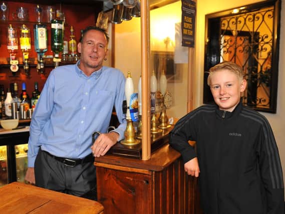 Angelsey Arms reopens under new ownership. Chris Collier, and his son Lewis. Pic Steve Robards SR2007274