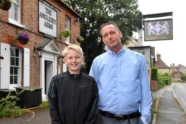 Angelsey Arms reopens under new ownership. Chris Collier, and his son Lewis. Pic Steve Robards SR2007274