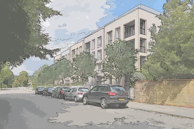 An artist’s impression of the new flats provided by Maxwelton House Property Co Ltd