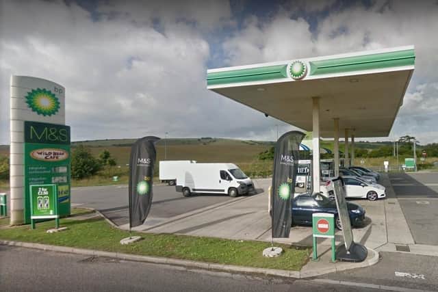 The BP garage on the A23 at Pyecombe. Picture: Google Street View