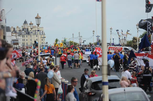 Eastbourne Sunshine Carnival 2019. Photo by Jon Rigby. SUS-190527-075142001
