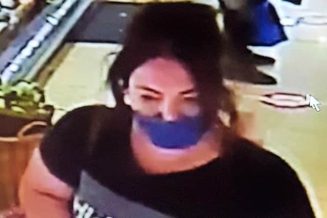 Police would like to speak to this woman in connection with the theft in Hassocks. Picture: Sussex Police