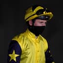 Oisin Murphy - masked and meaning business at Goodwood / Picture: Getty