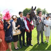 Deirdre and connections after their memorable win in the 2019 Nassau Stakes / Picture: Malcolm Wells