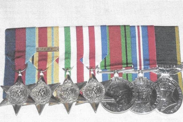 Medals awarded to Len White