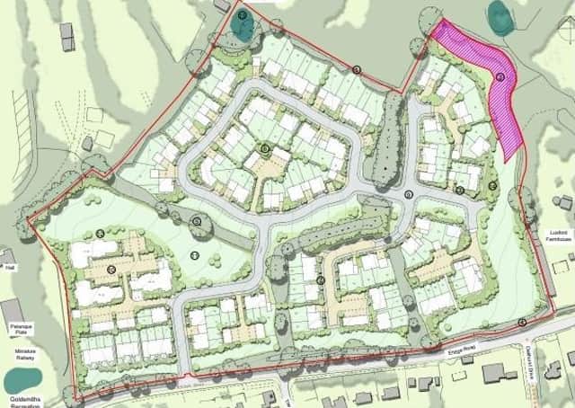 Indicative illustrative masterplan for the Crowborough development