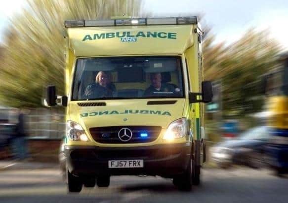 Ambulance crews were called to the scene in Heathfield