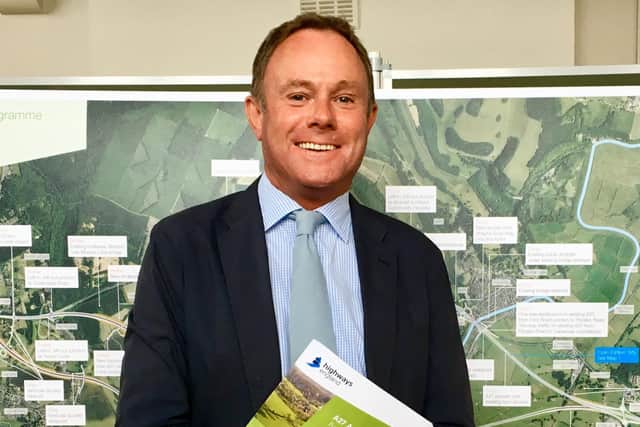 MP Nick Herbert at the launch of the public consultation of the Arundel Bypass SUS-190830-142757001