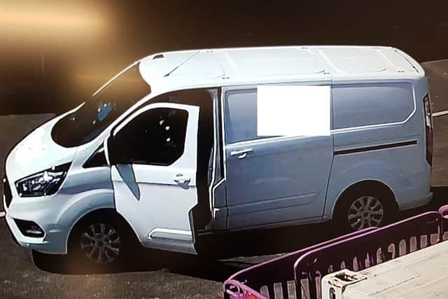 In each case, a white Ford Transit Custom van has been seen in the area SUS-200308-122539001