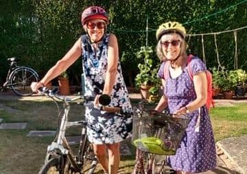 Friends of the Mombasa Children chairman Carol Groves, left, and charity supporter Steph Spanner are taking part in My Prudential RideLondon