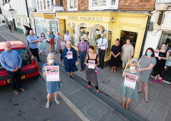 Upset Lewes traders pictured earlier this month. Picture: Edward Reeves Photography