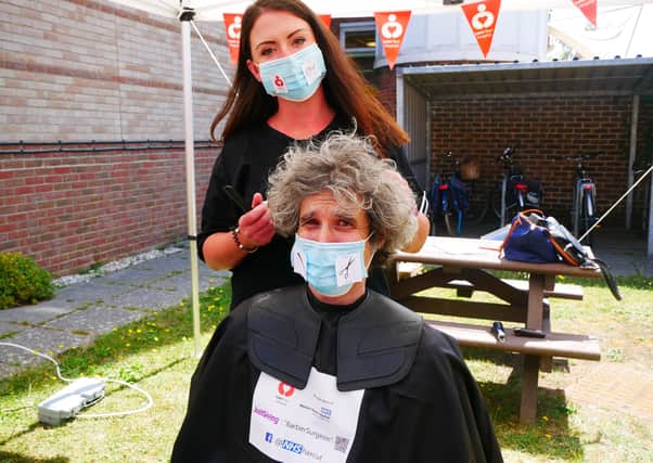 Miguel Oliveira, a consultant orthopaedic surgeon at St Richard’s Hospital, has shaved off his lockdown hair, raising more than £1,700 for a local NHS charity, in aid of his colleagues SUS-200708-141938001