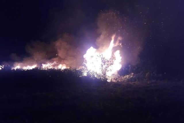 The fire service warned that dry conditions can mean that fires start very easily. Photo: East Sussex Fire and Rescue Service