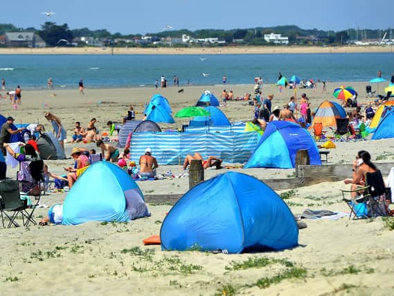 Thousands have flocked to Sussex'sbeaches during the country-wide heatwave. Photo: Steve Robards