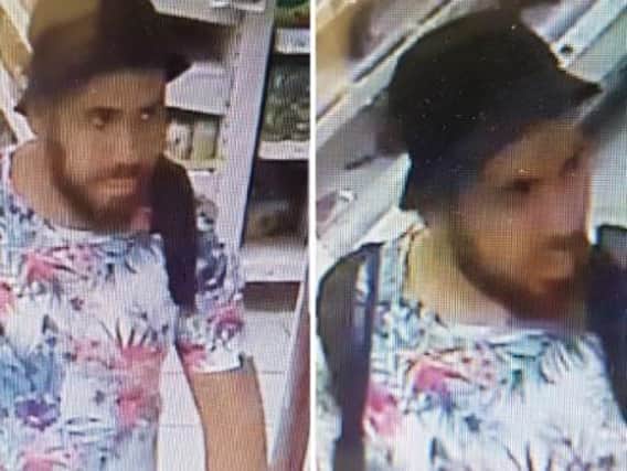 Police want to speak to this man in connection with the incident. Photo: Sussex Police