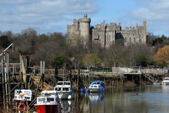 Arundel Castle from the river bank. Photo by Kate Shemilt