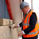 Boris Johnson at a building site last week promoting the government's new planning reforms (Photo by Phil Noble - WPA Pool/Getty Images)