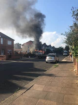 A fire has broken out in Gaisford Road SUS-201208-182512001