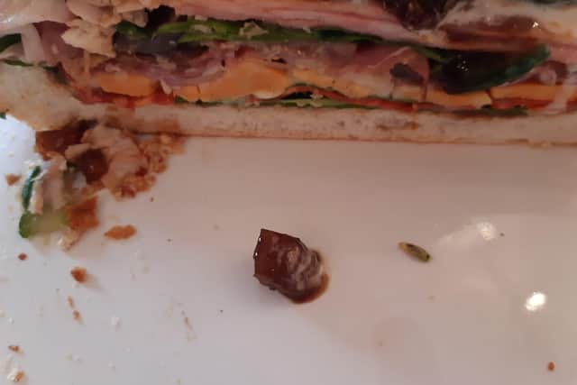 Richard Fulcher from Kingsway, Wick, found a maggot (centre right) in his sandwhich from a bag of spinach from Morrisons in Wick