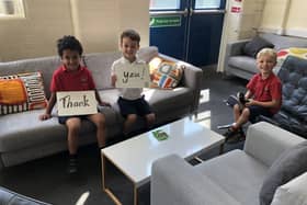 Students say thank you