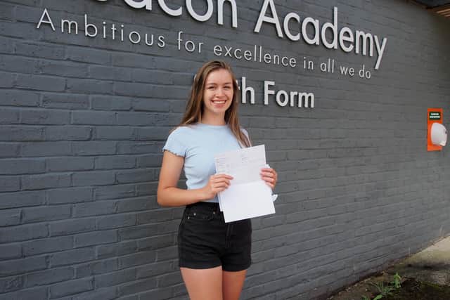Beacon Academy students celebrate A level success