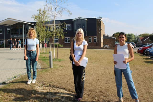 Bishop Luffa School A level students celebrate their results