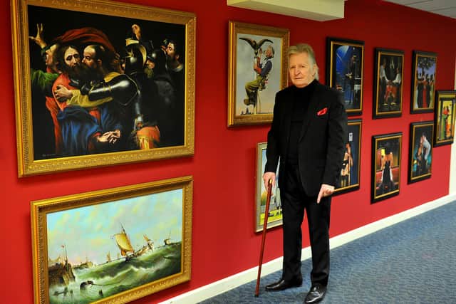 Master forger Max Brandrett with some of his work . Photo: Steve Robards SR1832515 SUS-181217-115048001