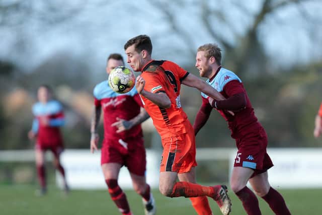 Jason Parish in AFC Portchester action / Picture: Chris Moorhouse
