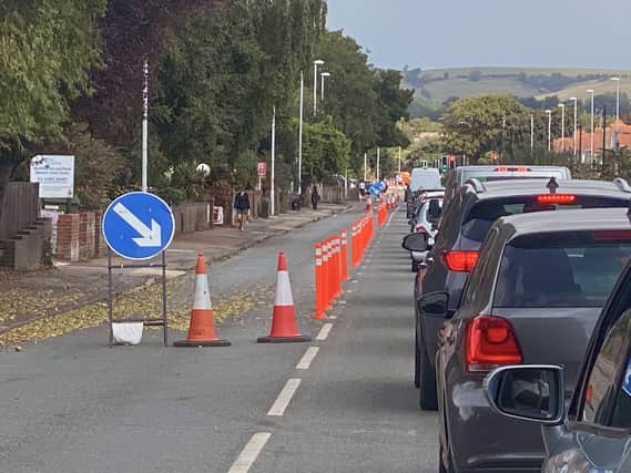 Herald readers have shared their frustration about the traffic caused by the new 'covid' cycle lanes being installed on Broadwater Road in Worthing SUS-200819-100306001