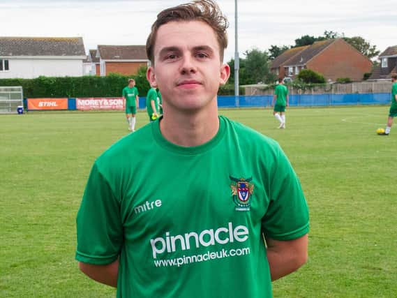Calvin Davies pictured before his long-awaited Bognor comeback at Selsey / Picture: Tommy McMillan