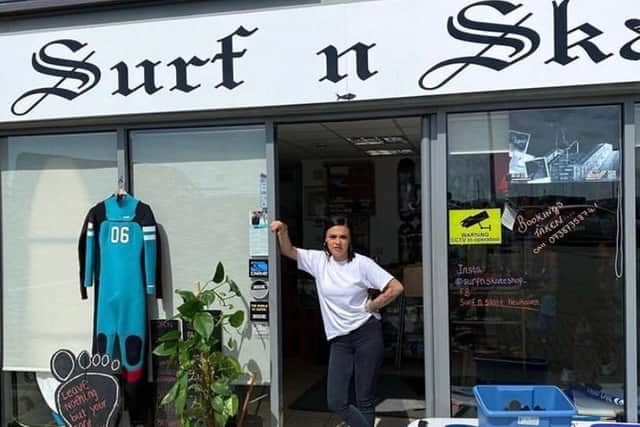 Morgan Smith, owner of Surf n Skate in Newhaven