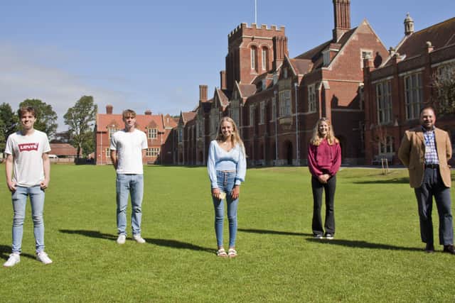 Eastbourne College students celebrated their GCSE results day today (Thursday, August 20)