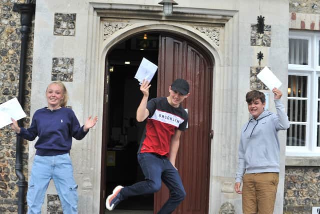 Shoreham College GCSE results SUS-200820-172843001