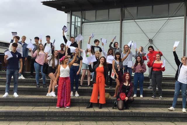 Tanbridge students celebrate their results
