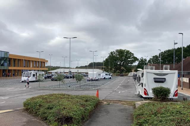 Travellers have camped near Horsham