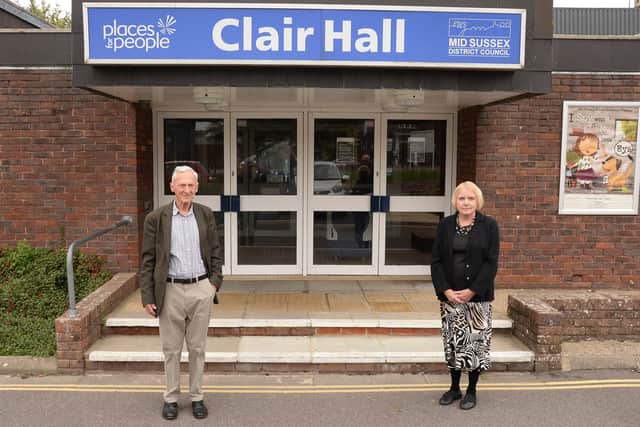 The Mid Sussex Association of the National Trust members David Dalrymple and Anne Jones outside Clair Hall. Picture: Simon Jones