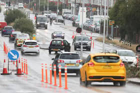 Herald readers have shared their frustration about the traffic caused by the new 'covid' cycle lanes being installed on Broadwater Road in Worthing SUS-200819-100331001