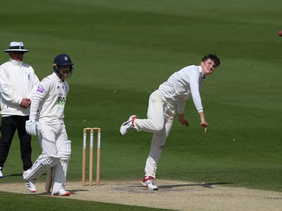 Jack Carson took career-best figures on day two at Radlett / Picture: Getty