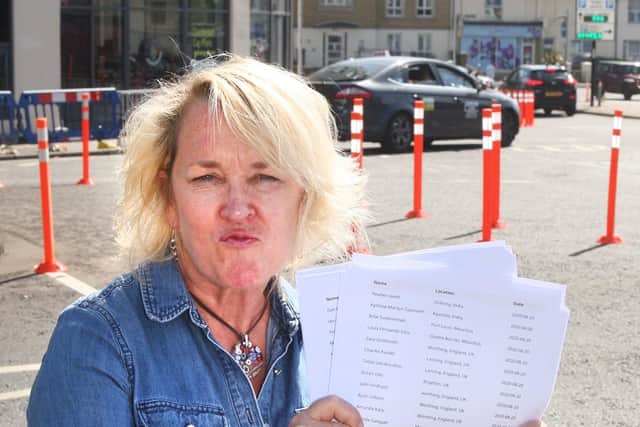 Julia Reed has started a petition against the A24 cycle lane in Worthing. Photo by Derek Martin Photography