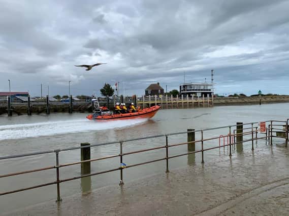 RNLI Rye Harbour lifeboat responding to a shout. Picture supplied by KT Bruce