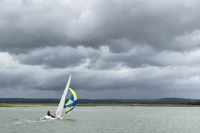Sailing in Chichester Channel