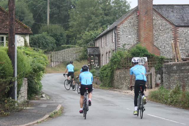 The route took the cyclists from Chichester, up to Petworth and back down to West Wittering