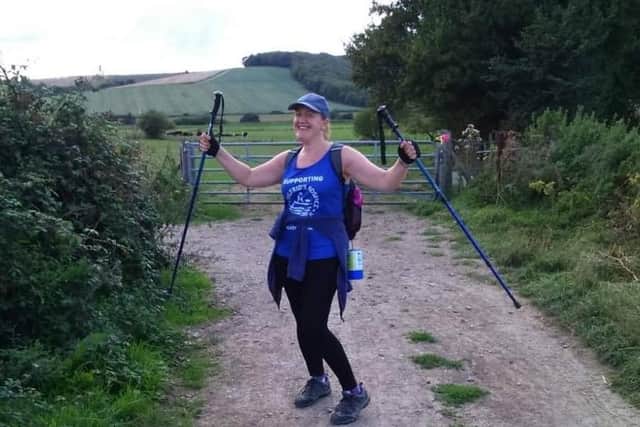 Vikki Strachan is walking around the Isle of Wight this weekend to raise money for St Wilfrid’s Hospice