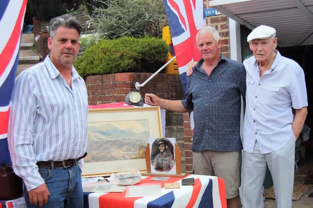 Stephen, Donald, and Basil’s brother, Gordon Mockford who still lives in Glebe Close, Lewes