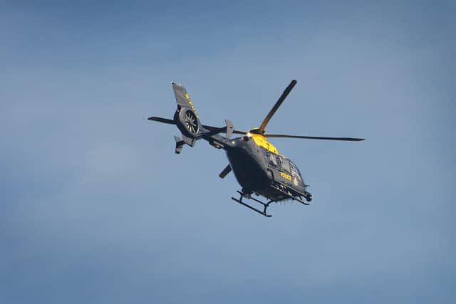 Stock photo of the police helicopter