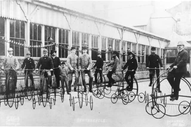The Pentacycle, also known as the Centrecycle and the Hen and Chickens, was a five-wheel bike
