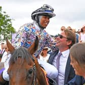Khadijah Mellah was the centre of attention at Goodwood after her magnificent Magnolia Cup win / Picture: Malcolm Wells