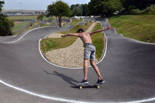 Newhaven skatepark and pumptrack. Picture: Peter Cripps